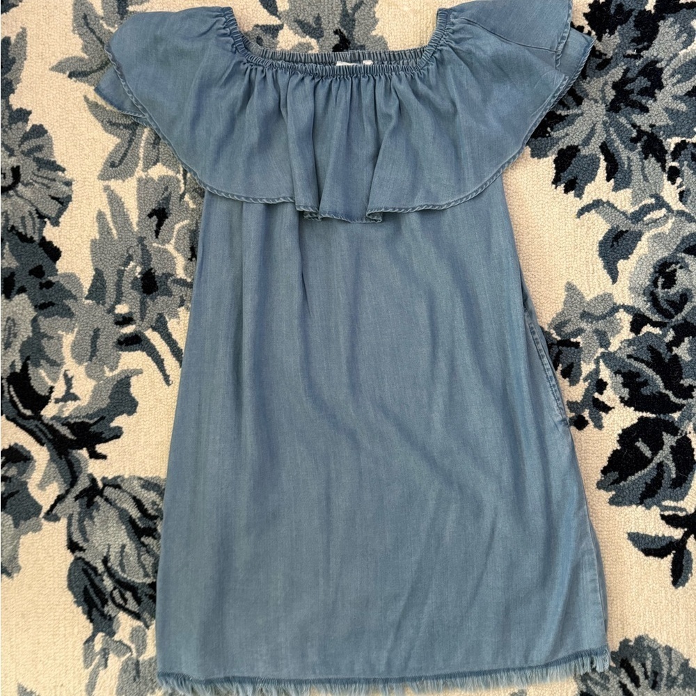 NWT beachlunchlounge Blue Off-Shoulder dress women size M